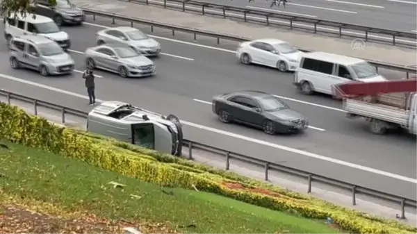 Beykoz'daki trafik kazasında 1 kişi yaralandı