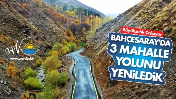 Bahçesaray'da 3 mahalle yolu yenilendi