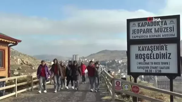 Nevşehir'de yaşayan öğrenciler Kayaşehir'i gezdi