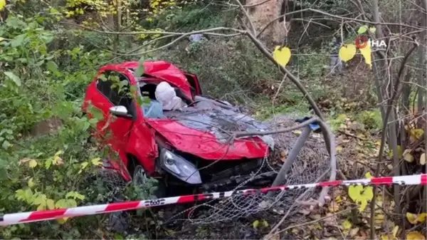 Beykoz'da aşırı hızlı otomobil ağaçlara çarptı: 1 ölü