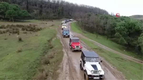 İstanbul'da Off-Road nefes kesti... Araçların zorlu yolculuğu böyle görüntülendi