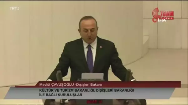 Dışişleri Bakanı Mevlüt Çavuşoğlu: 