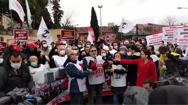 İstanbul'da bazı sağlık ve sosyal hizmet çalışanları iş bırakma eylemi yaptı