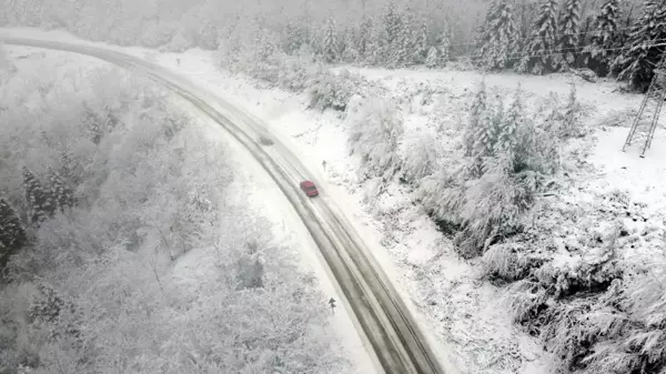 BARTIN'DA YÜKSEK KESİMLERDE KAR ETKİLİ OLUYOR