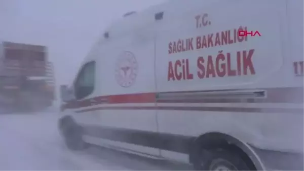 Ağrı'da ekipler, 92 yaşındaki hasta için seferber oldu