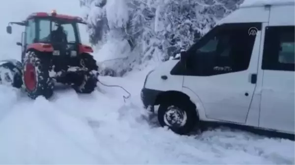 ZONGULDAK - Alaplı'da kapalı köy yollarının açılması için çalışmalar sürüyor