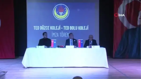 TED Bolu ve Düzce Koleji okullarının imza töreni gerçekleşti