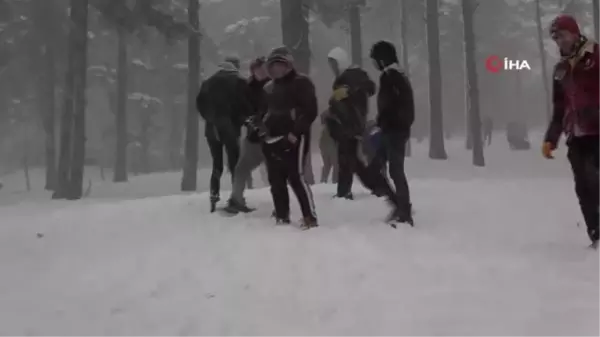 Ordu'da kar güzelliği: Boztepe beyaz gelinliğini giydi