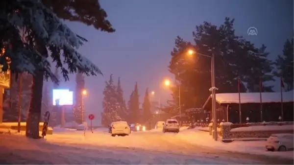 Akseki'de kar etkili oluyor