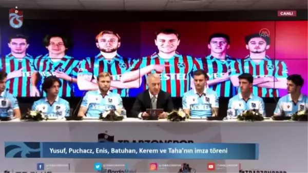 Trabzonspor, 6 futbolcuyla sözleşme imzaladı