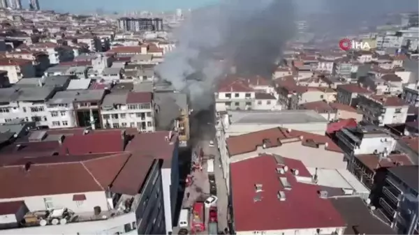 Güngören boya imalathanesinde korkutan yangın... Patlamalar meydana geldi