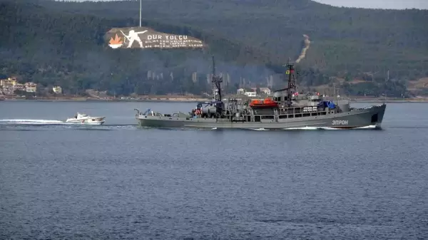 Son Dakika | Rus askeri kurtarma gemisi 'Epron' Çanakkale Boğazı'ndan geçti