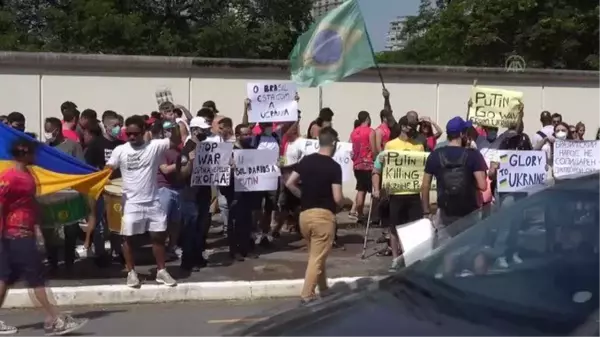 SAO PAULO - Rusya'nın Ukrayna'ya yönelik saldırısı Brezilya'da protesto edildi