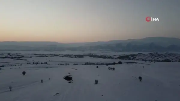 Tarihi Şar Antik Kenti, kış manzarası ile hayran bıraktı