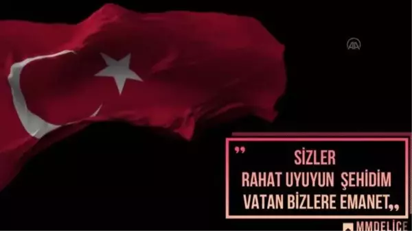 Öğrencilerden şehitlerin anısına özel klip