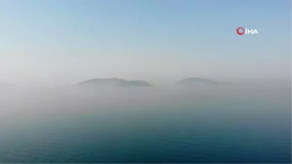 İstanbul'da kirli hava ve sis böyle görüntülendi