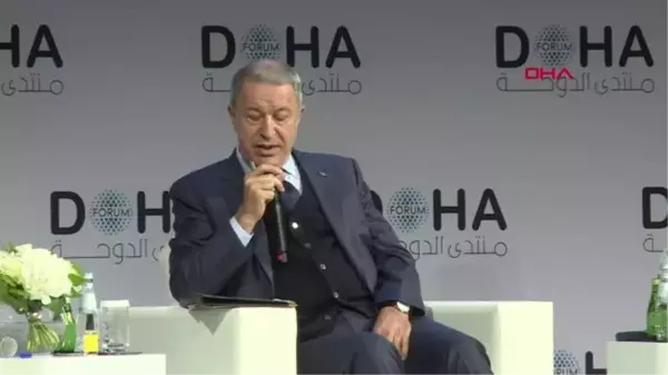 Son dakika haber | Milli Savunma Bakanı Akar, Doha 2022 Forum'da konuştu