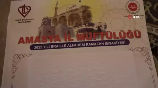 Amasya Müftülüğünden görme engellilere özel Ramazan imsakiyesi