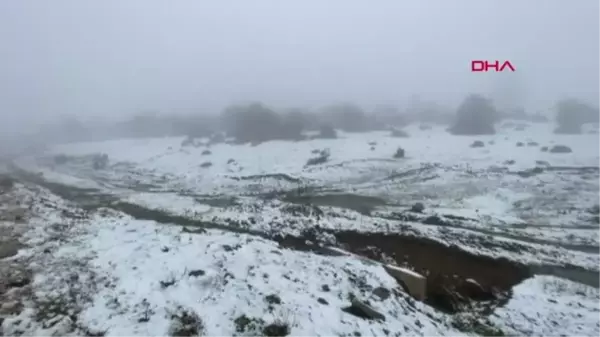 TEKİRDAĞ'IN YÜKSEK KESİMLERİNE KAR YAĞDI