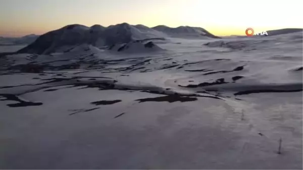 Karın başkenti Bitlis'te iki mevsim bir arada