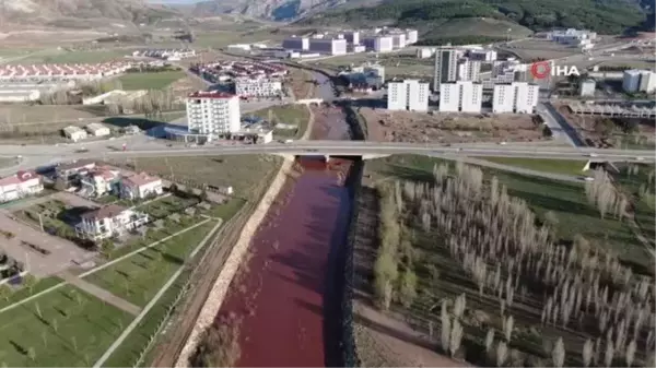 Türkiye'nin en uzun nehri Kızılırmak'a adını veren Fablum Çayı adeta coştu