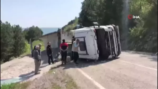 Son dakika haber! Hafriyat kamyonu devrildi: 1 yaralı