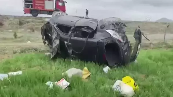 Son dakika haberleri! Devrilen otomobildeki 1 kişi öldü, 6 kişi yaralandı