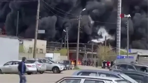 Rusya'da kimyasal madde tankerinde yangın