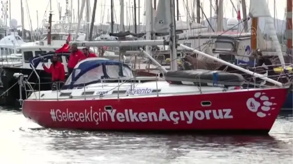 İklim değişikliğine dikkati çekmek için yelken açan denizciler, Bodrum'da mola verdi