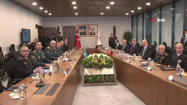 Bakan Soylu, Kazakistan Savunma Bakanı Orgeneral Ruslan Jaksylkov'u kabul etti