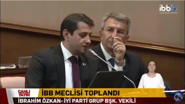 İbb Meclisi İyi Parti Grup Başkan Vekili Özkan'dan, 