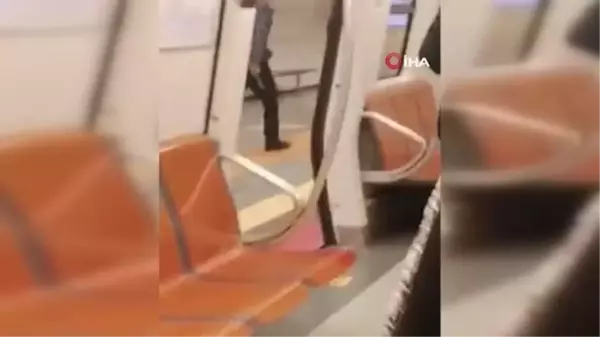 Metrodaki bıçaklı saldırgan tahliye edildi