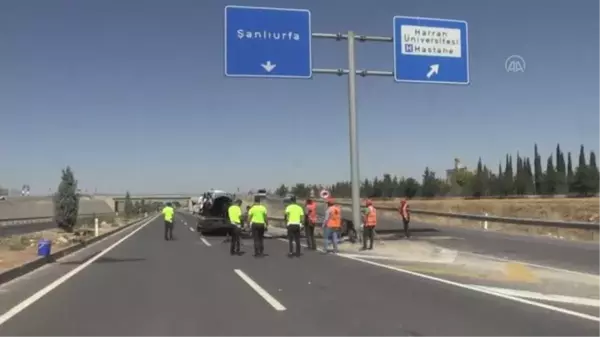 Son dakika haberleri | ŞANLIURFA - Direğe çarpan otomobildeki 3 kişi öldü, 1 kişi yaralandı