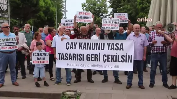 Rize'de Çay Üreticilerinin Tepkisi Sürüyor: 