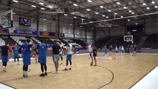 NEWCASTLE - A Milli Erkek Basketbol Takımı, Büyük Britanya maçı hazırlıklarını tamamladı