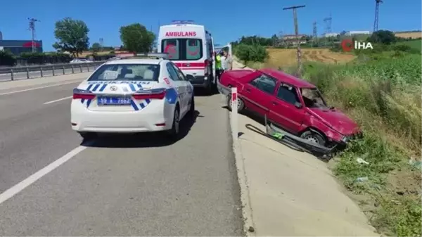 Son dakika haber | Tekirdağ'da kaza: 1 yaralı