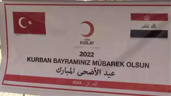 Türk Kızılay Kerkük'te 1250 aileye kurban eti ulaştırdı