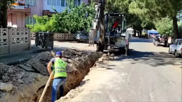 Demirci'de doğal gaz hattı çalışmaları başladı