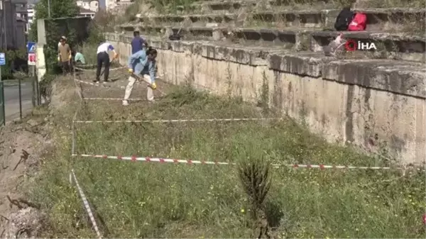 Roma döneminden kalan stadionda gün yüzüne çıkarılıyorKazı başkanı Doç. Dr. Davut Yiğitpaşa: 