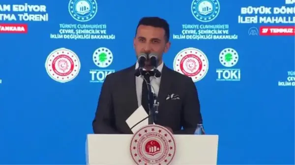 AK Parti Genel Sekreteri Fatih Şahin, İleri Mahallesi'nde yapılacak konutların temel atma törenine konuştu