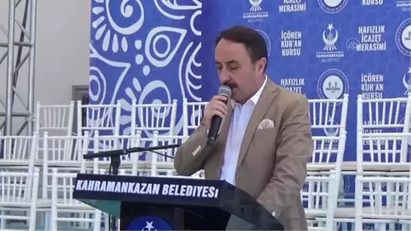 Ankara haberi: Kahramankazan'da 45 hafız öğrenci icazet belgelerini aldı