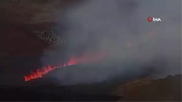 İzlanda'da volkanik hareketlilik: Magma yeryüzüne çıktı