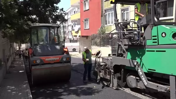 Esenyurt Belediyesi Pınar Mahallesi'nde Asfalt Serimi Yaptı