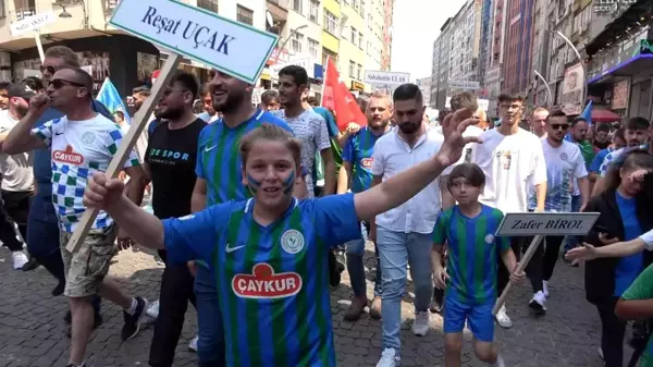 Rize haber! Çaykur Rizespor'da birlik ve dayanışma yürüyüşü gerçekleştirildi