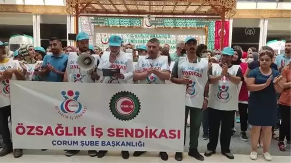 Çorum haber: Öz Sağlık-İş Sendikası Çorum Şubesinden tıbbi sekreterlerle ilgili açıklamaya tepki