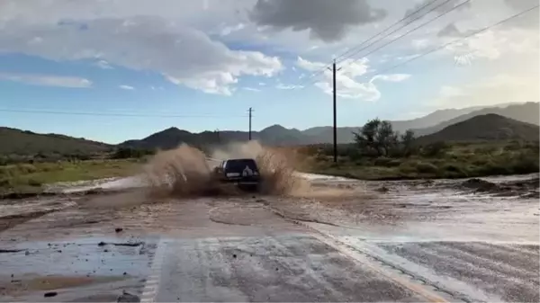 Son dakika haber! Arizona'daki yağışlar sele neden oldu