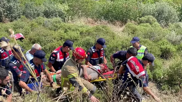 Bursa haberleri... Bursa'da tır 150 metre yükseklikteki şarampole yuvarlandı: 1 yaralı