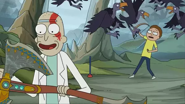 Rick and Morty, God of War Ragnarok reklamı yayınladı