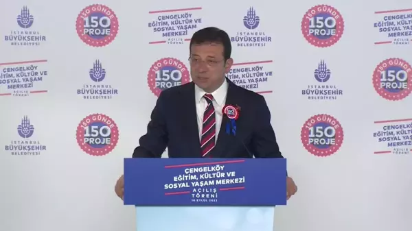 İmamoğlu: 150 Projenin Her Birisinde Partizanlığın Gölgesini Dahi Göremezsiniz