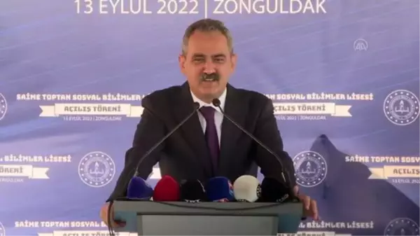 ZONGULDAK - Bakan Özer, Saime Toptan Sosyal Bilimler Lisesi açılış törenine katıldı